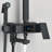 Black Rain Shower System 4 Function Shower Mixer Fixtures Shower Head Combo Kit