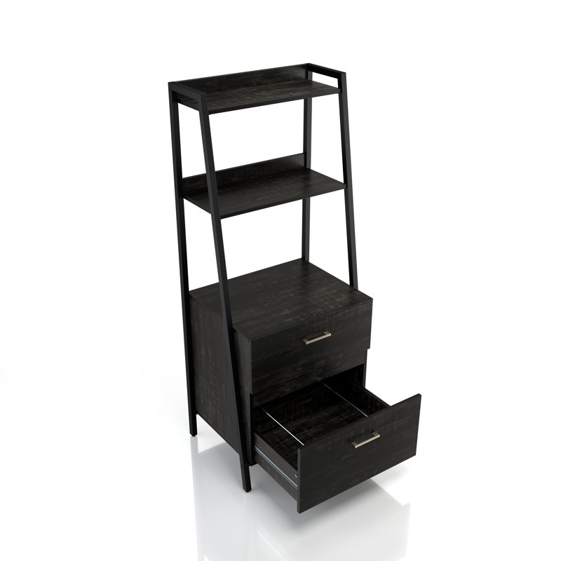 25.59 " Wide 2 Vertical Filing Cabinet, Black