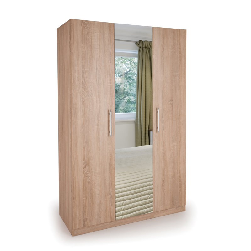 Askern 3 Door Manufactured Wood Wardrobe, Oak