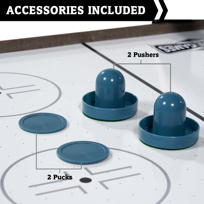 Charleston 48" Oakwood Air Powered Hockey Table with LED Scorer