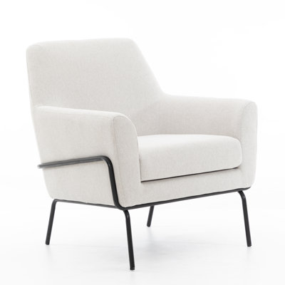 Fauteuil d'appoint rembourré avec accoudoirs