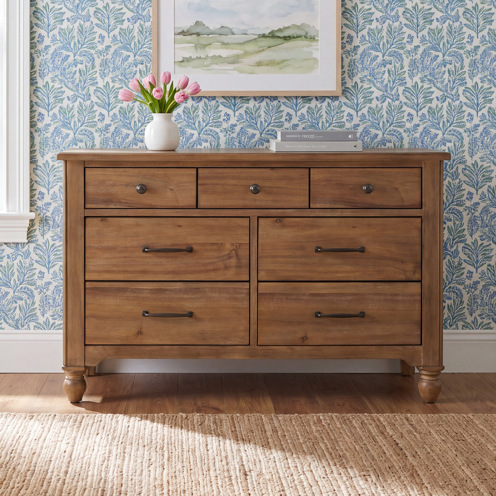 Edan 7-Drawer Wood Dresser