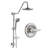 2-Shower Head System With Rough-In Valve & Hand Shower - Complete Solution Stainless Steel Fixture 59" Hose Adjustable Slide Bar Extended Reach Customization-120920738