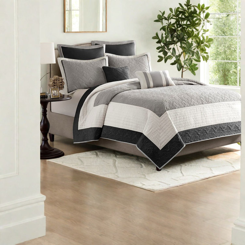 Cozy 7-piece Bedding Set, Fabric, Traditional Style, For Home