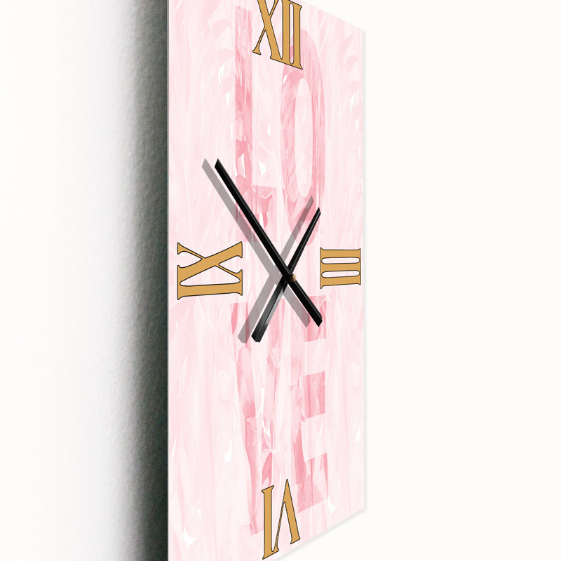 Horloge murale rose pastel Love - Shabby Elegance, Petit
