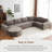 141.7" Oversized Modular Sectional Sofa-734460461