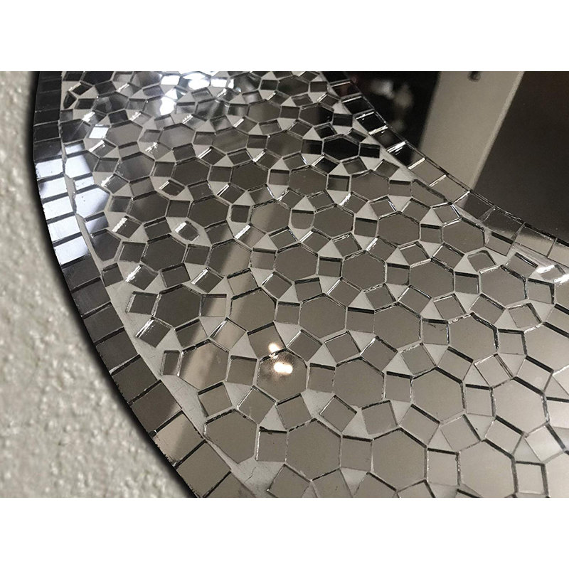 Zies Manufactured Wood, Glass Flat Wall Mirror
