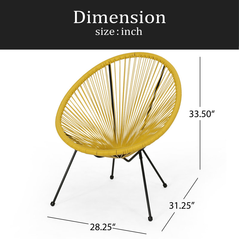 CHAISE (ENSEMBLE DE 2), Jaune