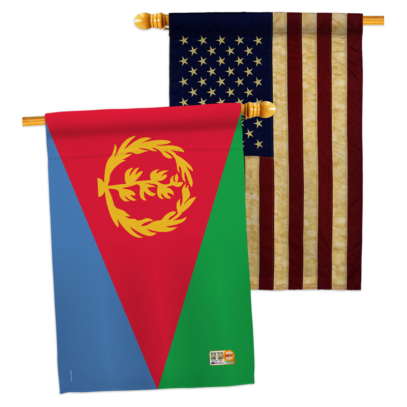 Double Sided 40'' H x 28'' W Polyester House Flag