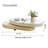 Masek Modern Extendable Coffee Table, Stylish Creative Rotating Coffee Table-1298732803