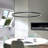 Stockham 1-Light Unique Geometric Chandelier Round Circle LED Kitchen Island Pendant-88581879-88581880