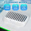Nettoyeur de piscine robotique sans fil avec navigation intelligente - Aspirateur mural pour piscine, autonomie de 120 minutes pour les piscines creusées