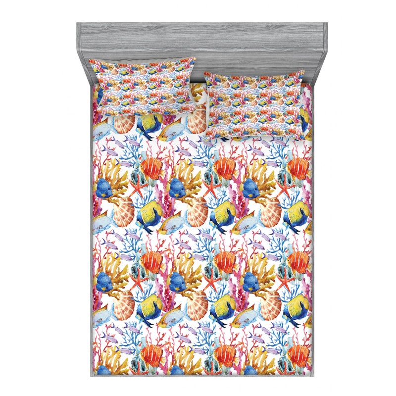Microfiber Sheet Set, Full Sheet Set with Fitted Sheet