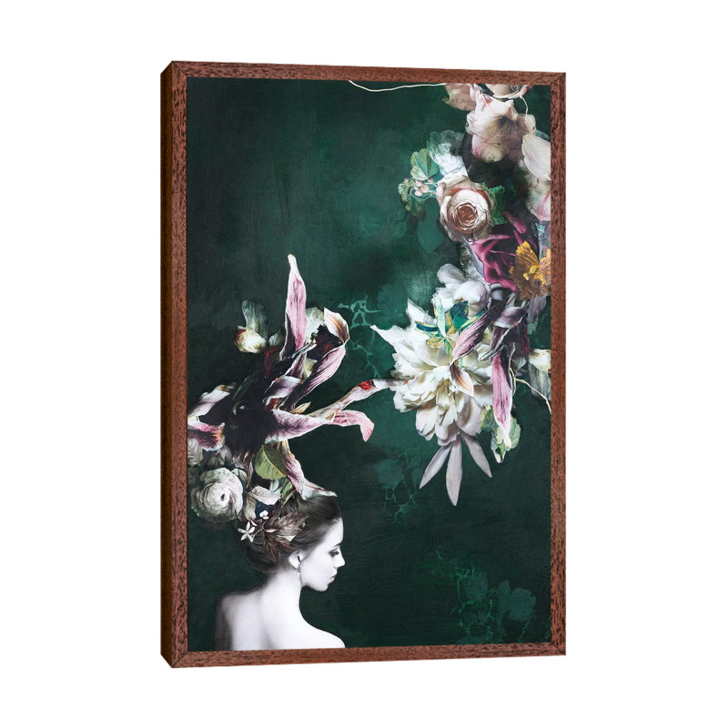 Haute Couture VI - Print on Canvas, 66.04 cm H x 45.72 cm W, Classic Brown Wood Framed