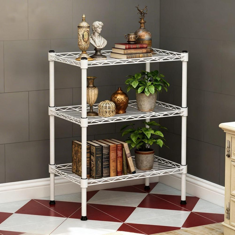 Modern White Storage Shelf