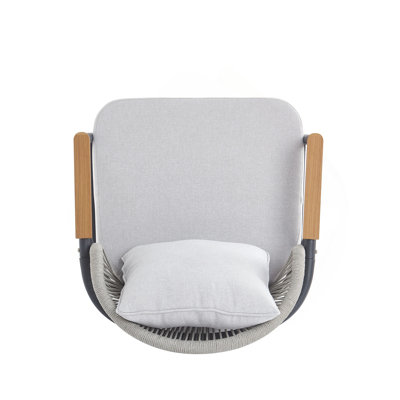 Ensemble de 2 fauteuils club en corde Orla