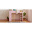 Lit mezzanine gain de place avec rangement, en bois MDF, rose moderne, idéal pour chambre d'enfant-539948482