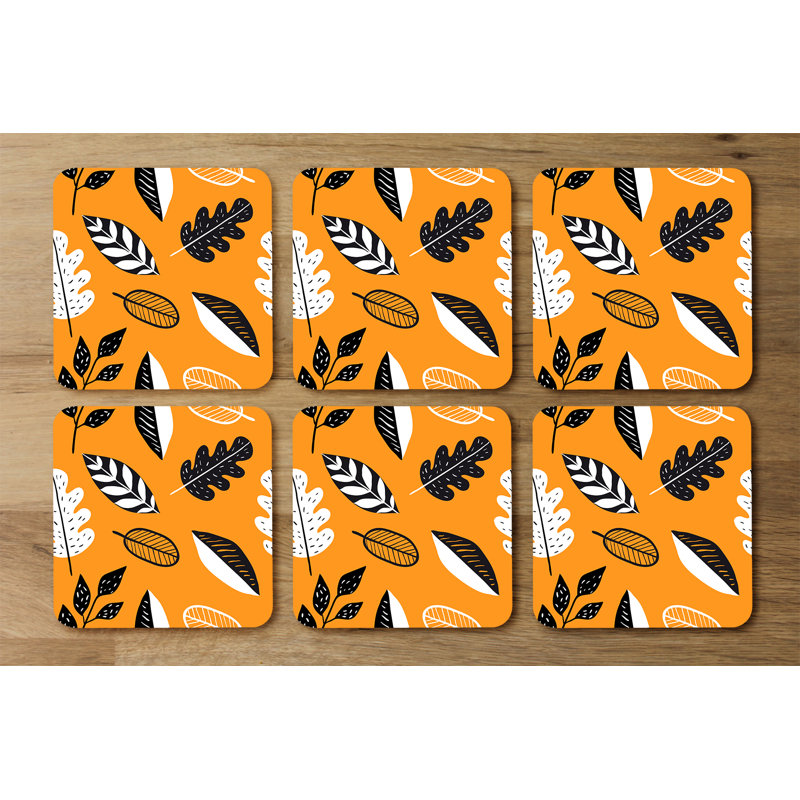 Square 6 Piece Coaster Set