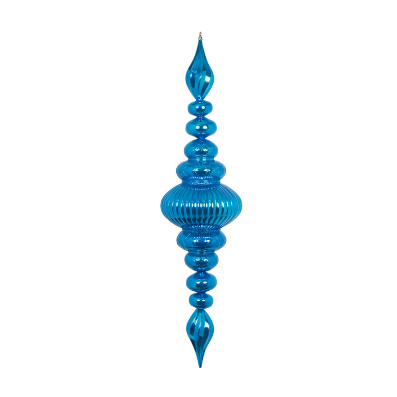 Ornement en forme de fleuron 41 po Vickerman, Turquoise