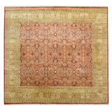 Tabriz One-of-a-Kind 11'10" x 12'1" New Age Area Rug in Red/Rust