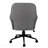 Gray Modern Upholstered Tufted Office Chair, With Arms