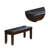 Faux Leather Upholstered Bench
