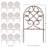 Scrollwork Wrought Iron Edging with Ground Stakes and Gunmetal Finish