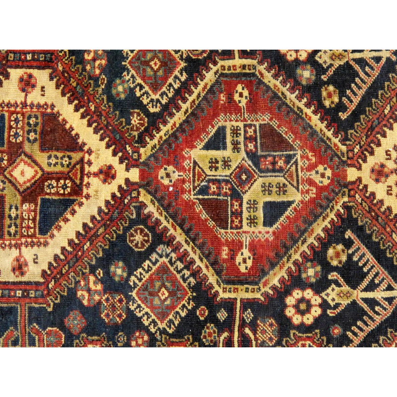 Canvello Qashgaie Small Area Rugs For Bedroom - 4'1" X 6'4"