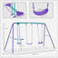 Ebern Designs Metal Swing Seat