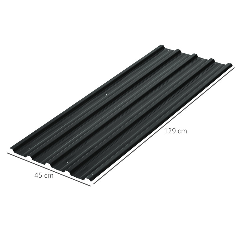Galvanized Steel Panels, Dark Grey