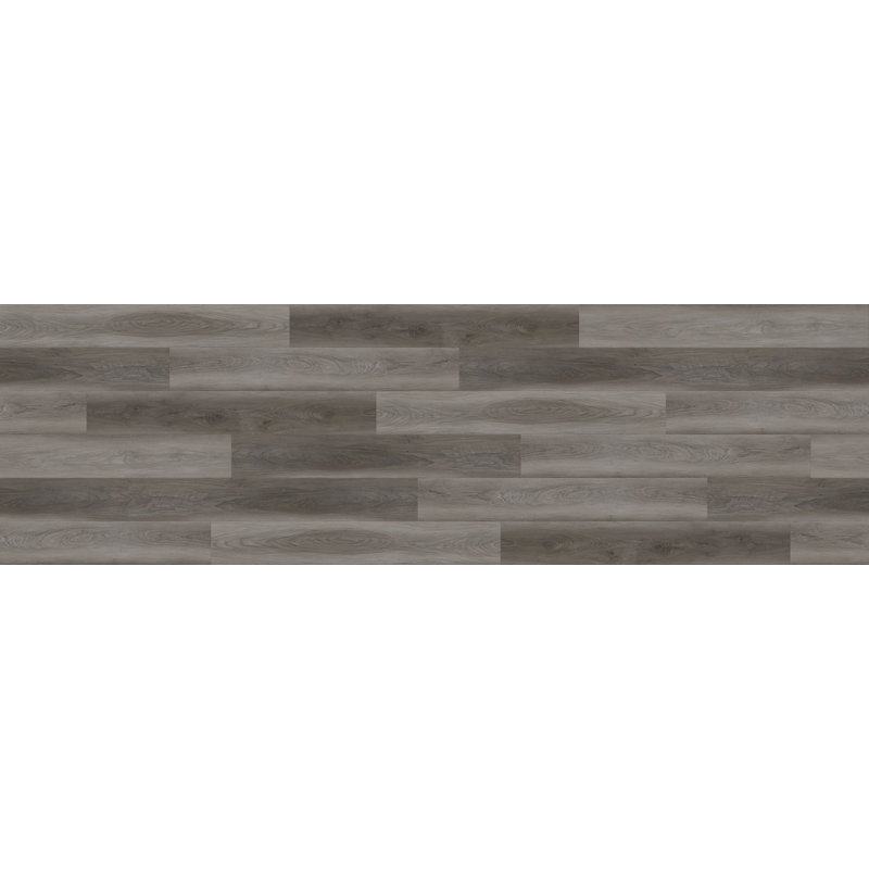 Planche de vinyle de luxe 7 po x 60 po x 8 mm Mokulua, Gris île
