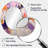 Poetic Expressionism In Purple And Orange I - Abstract Oval Decorative Mirror On Metal-140404948