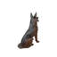 Dog German Shepherd Bronze Garden Statue