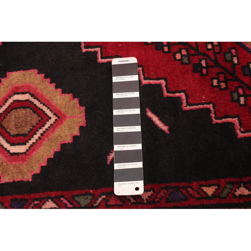 Tapis noir Konya Anatolian 4 pi 3 po x 11 pi 6 po