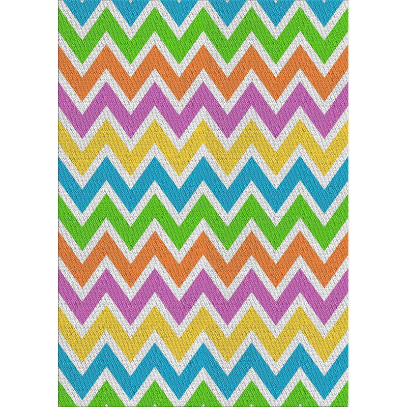 Tapis rose/bleu/vert à motifs Beacan, Rectangle 3 pi x 5 pi