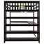 Lit mezzanine avec tablettes de rangement et bureau sous le lit-1344954387-1344954384
