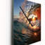 Photo de plage Sunlit Waves IV - Horloge murale nautique et de plage surdimensionnée-99629015