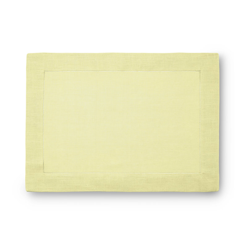 Festival Linen Rectangle Placemats, Canary