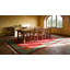 Antique Red Color Field Chinese Art Deco Room Size Area Rug