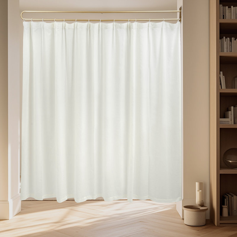Rideau obscurcissant en velours Marjetka, Beige