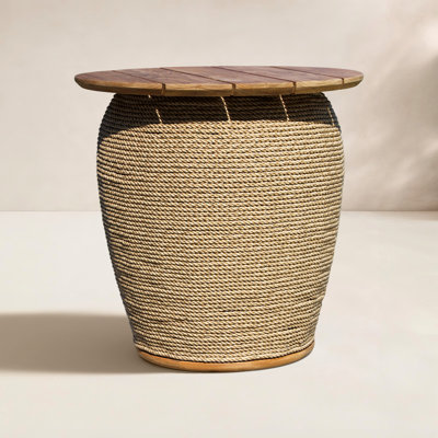 Fayette 20" Teak Patio Side Table