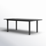 Alyah Extendable Rectangular Steel Outdoor Dining Table