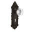 Victorian Plate with Decorative Keyhole and Round Clear Crystal Door Knob-546603508-546603514