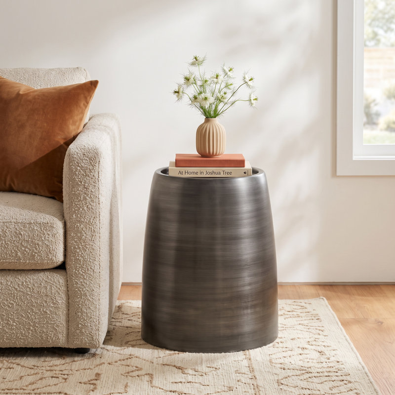 Yates Steel Tray Top End Table