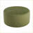 Ottoman Modern Round Velvet 16” H x 30” W Extra Seat Side Table Footrest | Olive Green | Velvet