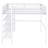 Metal Loft Bed With 4-Tier Shelves And Storage-113432731-113432733