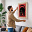 Silhouette Cat Mid-Century - Wrapped Canvas-10606412-10606452
