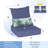 Aoodor Outdoor Seat/Back Cushion-101901614-101901618