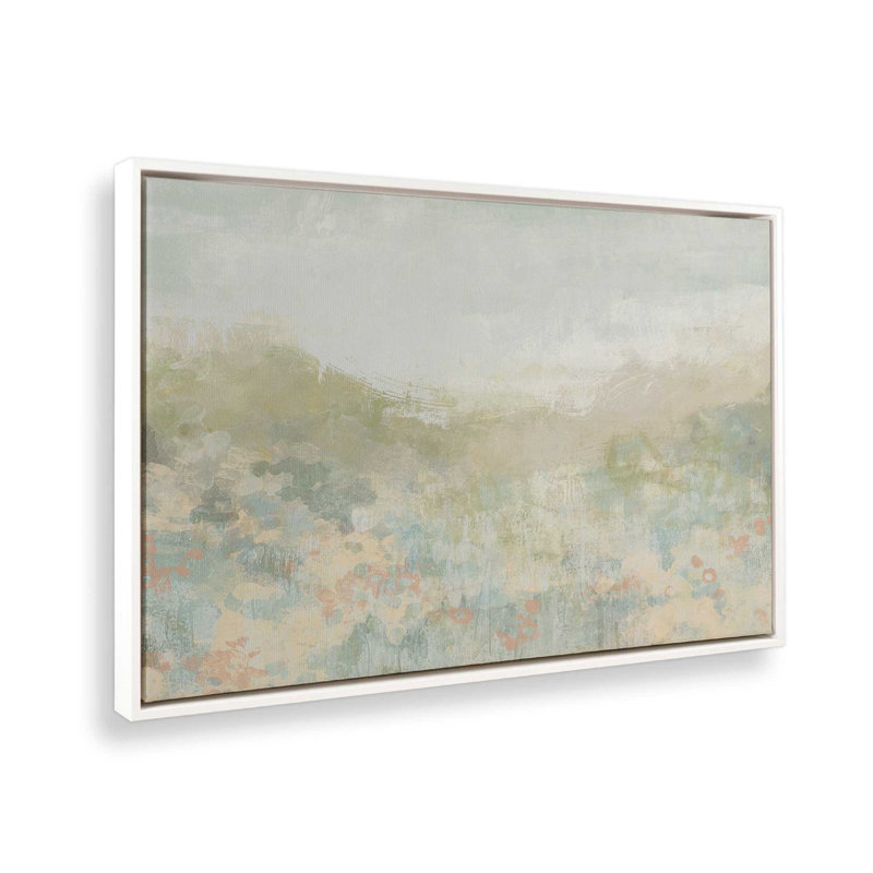 «Dreamy Meadow I» par June Erica Vess, reproduction d'art sur toile, Impression dans un cadre flottant sans passe-parto