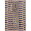 Tapis de zone brune en laine 6 pi x 9 pi 5 po one-of-kind fait main kilim Faircloth